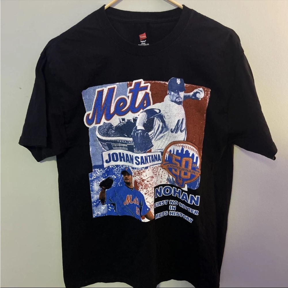 Hanes Black Mets Graphic Tee
